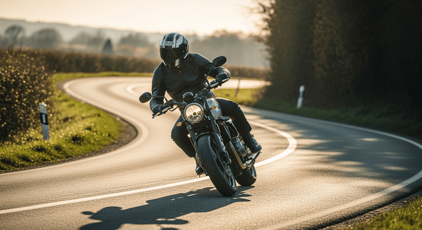 Motard sur la route