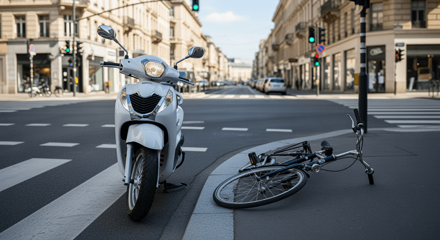 Exemple de sinistre — moto 125